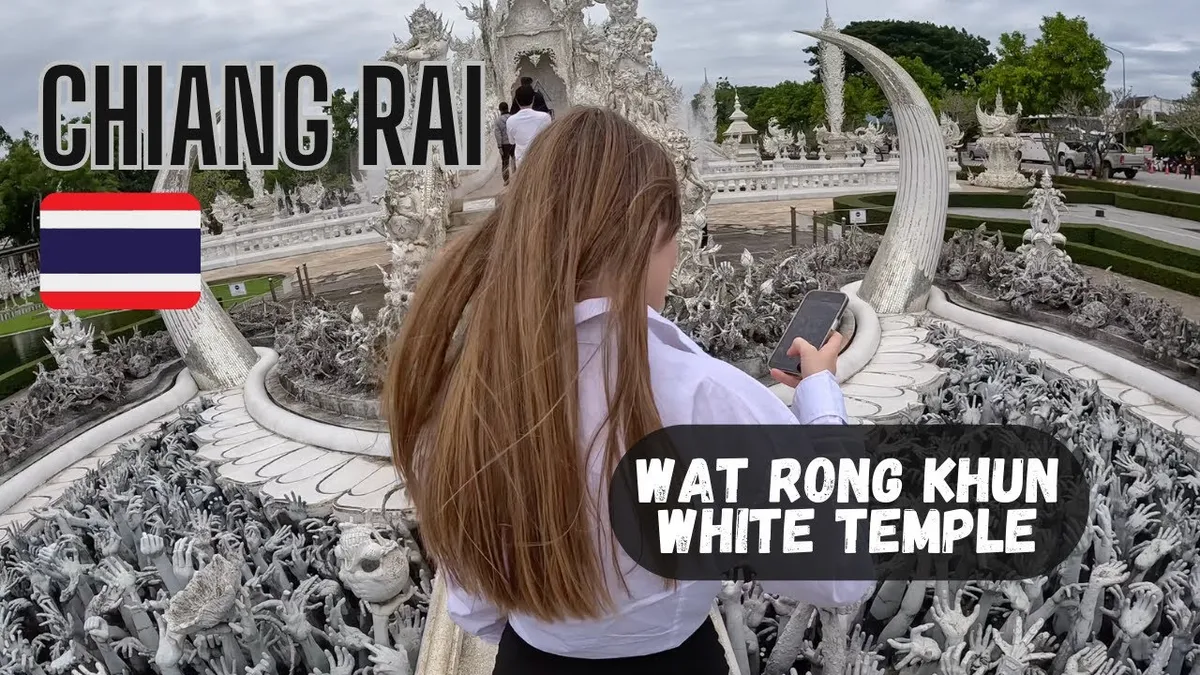 Wat Rong Khun, known as the White Temple, is a stunning contemporary Buddhist temple